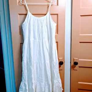 Women's Sleeveless Tiered Gauze Dress